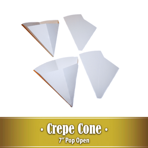 7" Pop Open Crepe Cone