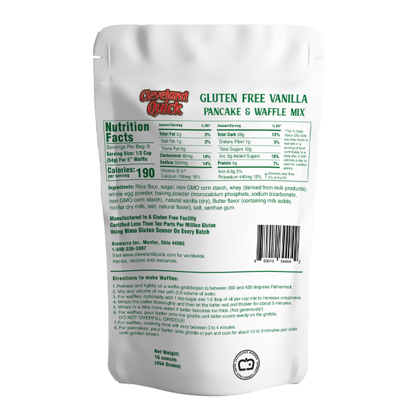 Gluten Free Vanilla Pancake and Waffle Mix - Image 2