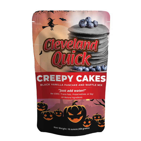 Creepy Cakes Black Vanilla Pancake and Waffle Mix
