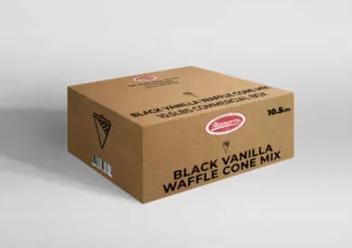 Black Vanilla Waffle Cone Mix