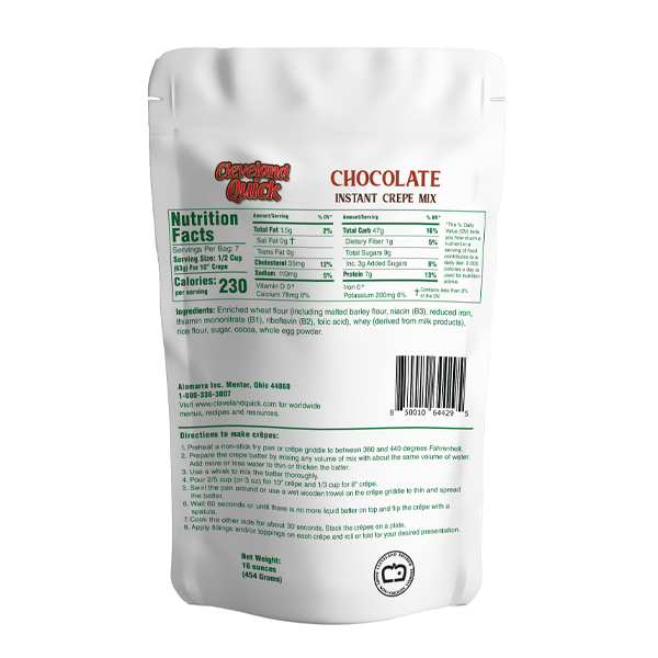 Chocolate Instant Crepe Mix - Image 2