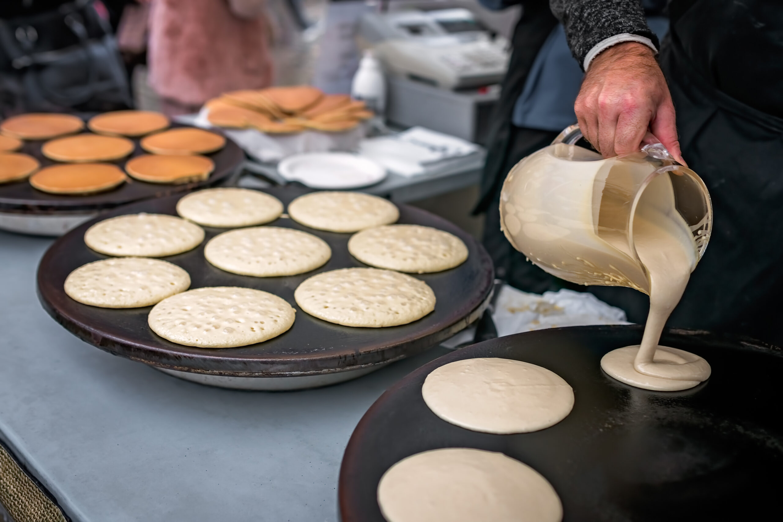 school cafeteria pancake production high volume