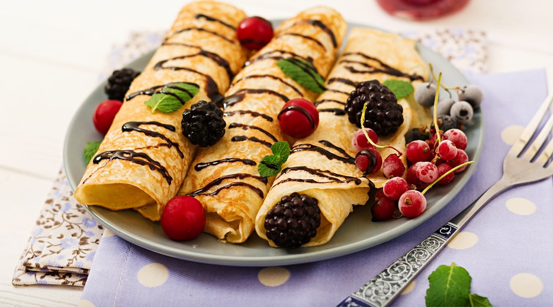 commercial crepe production using crepe mix