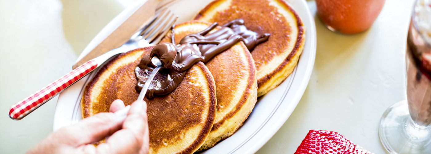 hotel breakfast buffet pancake station consistent batter
