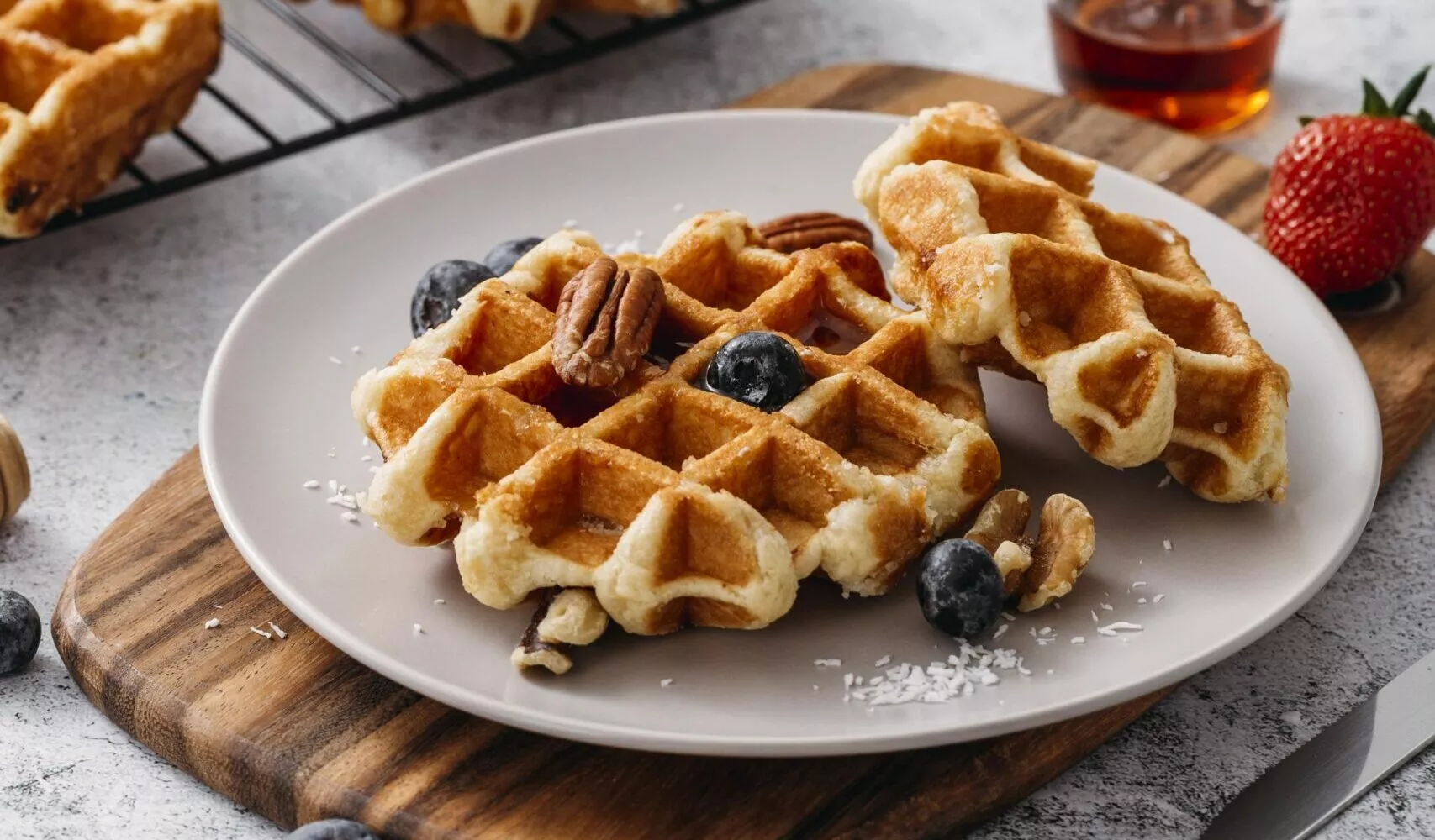 crispy waffles restaurant service rack airflow